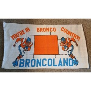Denver Broncos You're in Bronco Country! Rug Door Mat Wall Hanging Broncoland